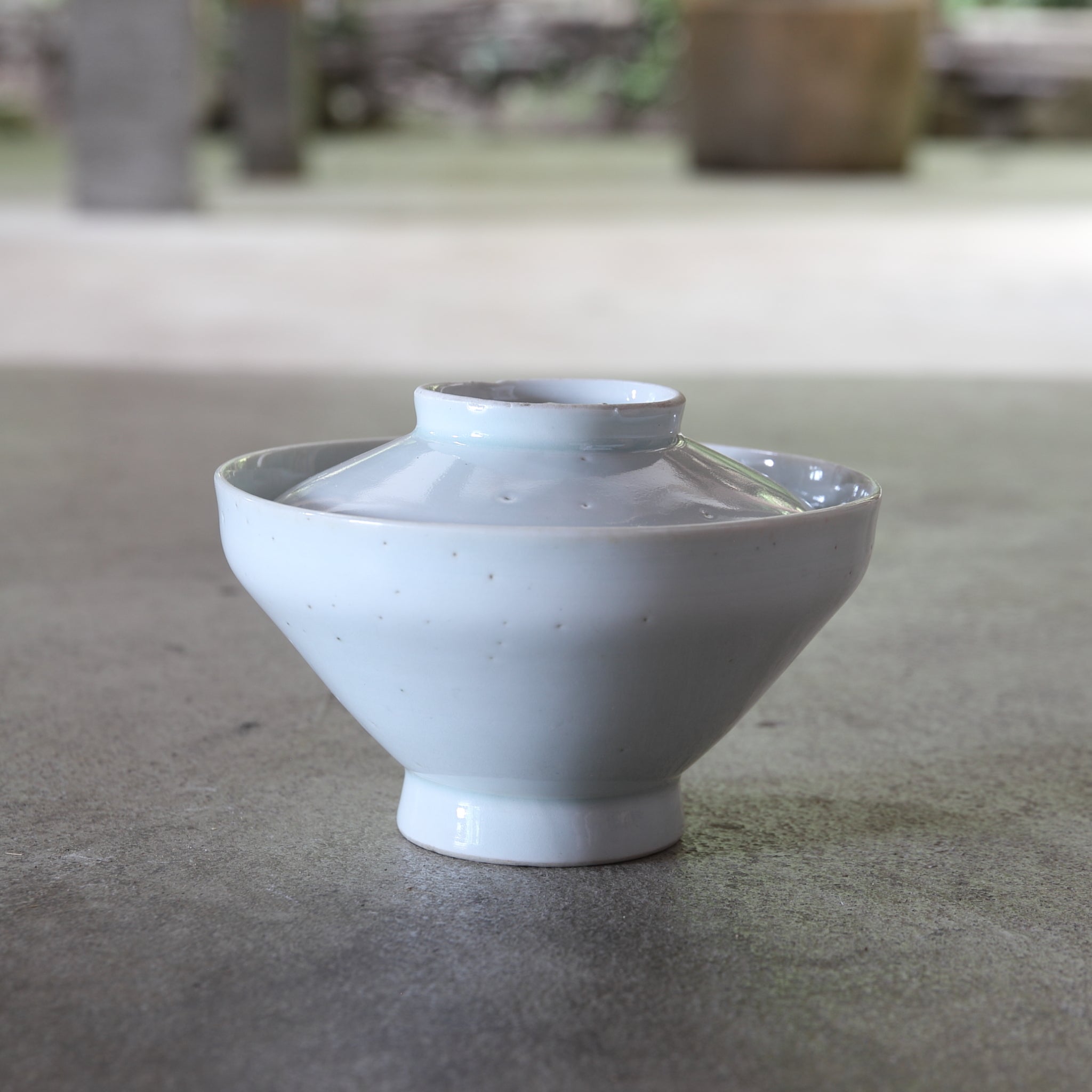 江戸時代 古伊万里 白磁蓋茶碗（1603–1867 CE） | 入蘆花（ロカニイル）