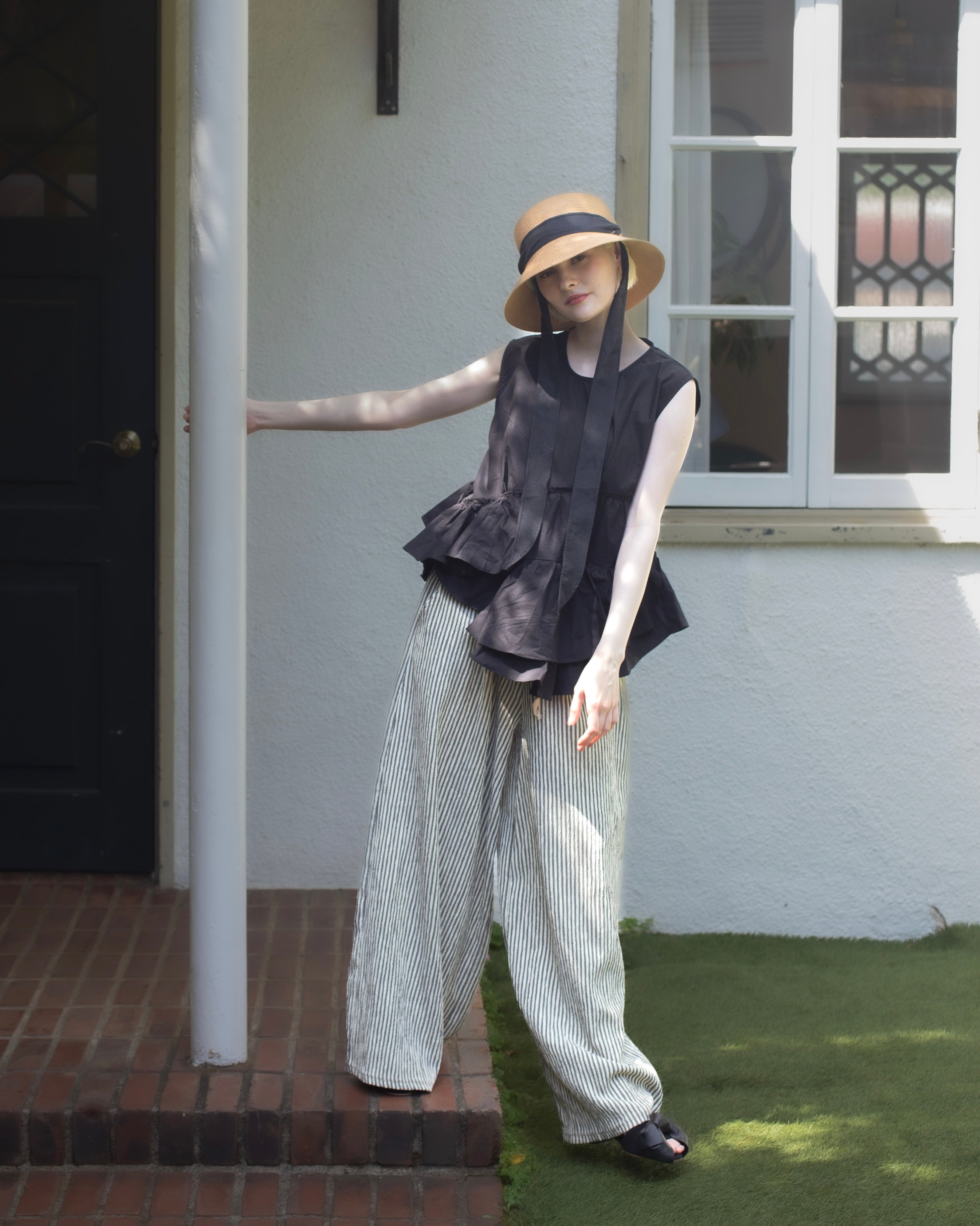 残りわずか】Ruffled peplum blouse – RANCLIC