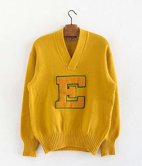 50's Lamb Knit ビンテージVネックレタードニットセーター - Fresh