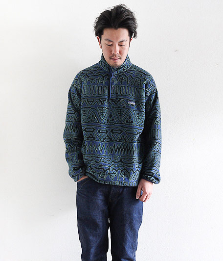 90's Patagonia ビンテージ総柄フリーススナップT - Fresh Service