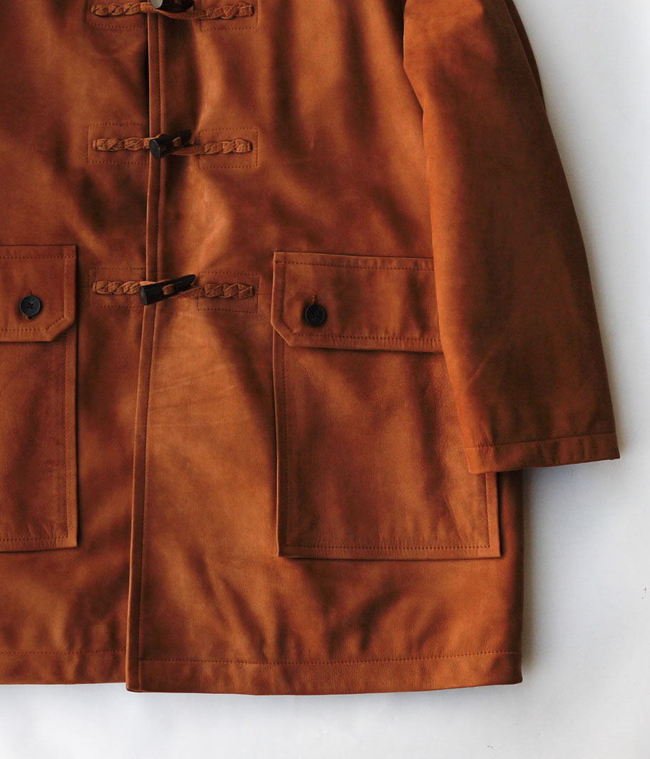 CCU 'ARIO' DUFFLE COAT [COW NUBUCK / CAMEL] - Fresh Service
