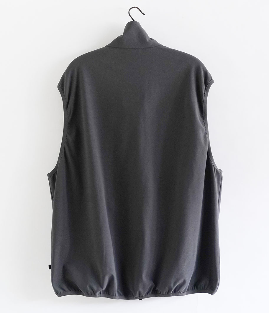 DAIWA PIER39 TECH FLEX JERSEY STAND COLLAR VEST [CHARCOAL] - Fresh