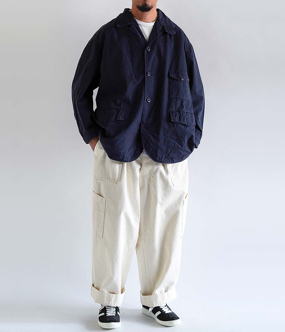 Fresh Service OVERDYED LEFT TWILL ENGINEER JACKET [NAVY] - Fresh