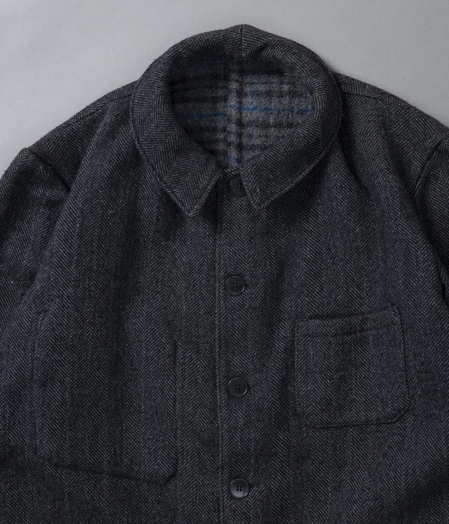 50's ウールヘリンボーンフレンチワークジャケット - Fresh Service