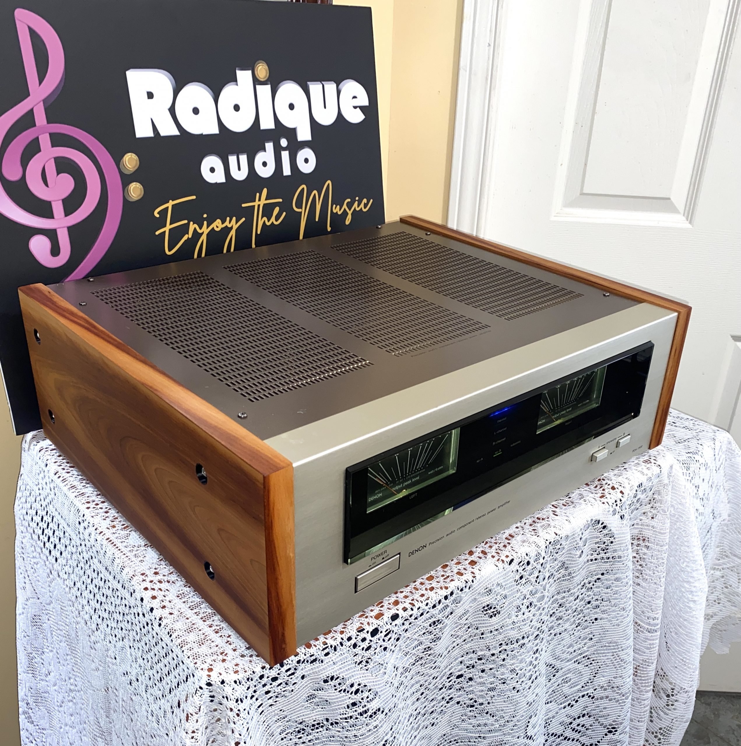 Vintage Denon 150 WPC Power Amplifier in Cherry POA-1500 - Radique Inc