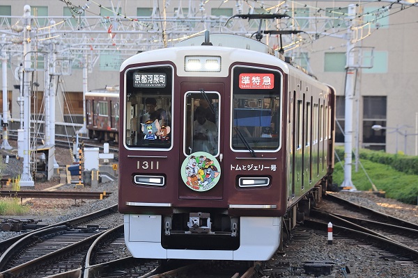 阪急電車でラッピング列車「トムとジェリー号」運行開始 | 鉄道ホビダス