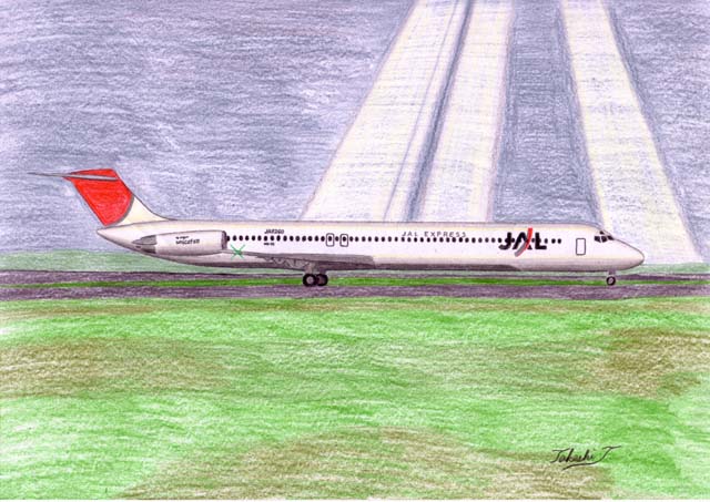 JAL Exprss旅客機MD-81 File:McDonnell Douglas MD-81 (DC-9-81), JAL