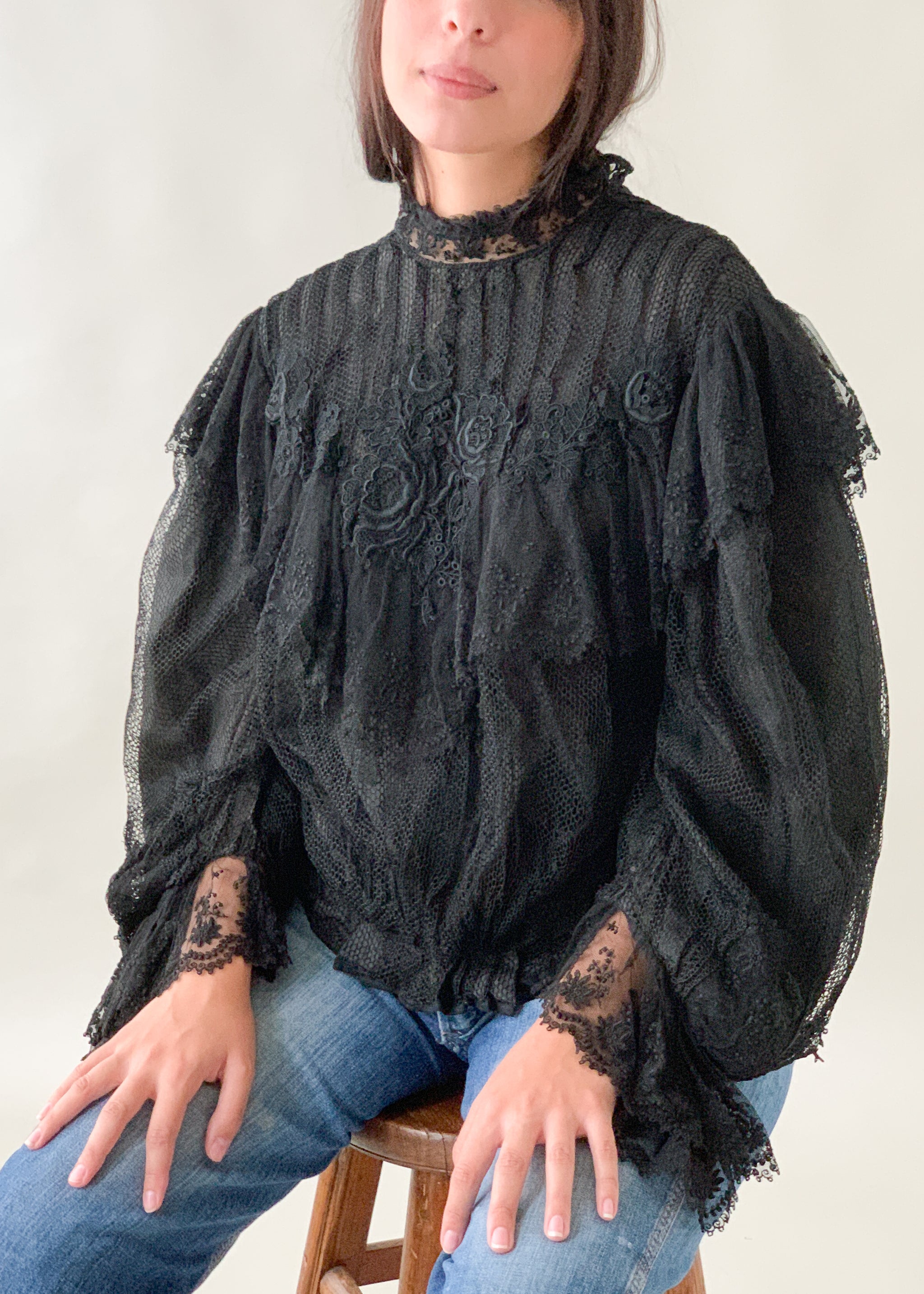 Antique Belle Epoque Lace Blouse - Raleigh Vintage