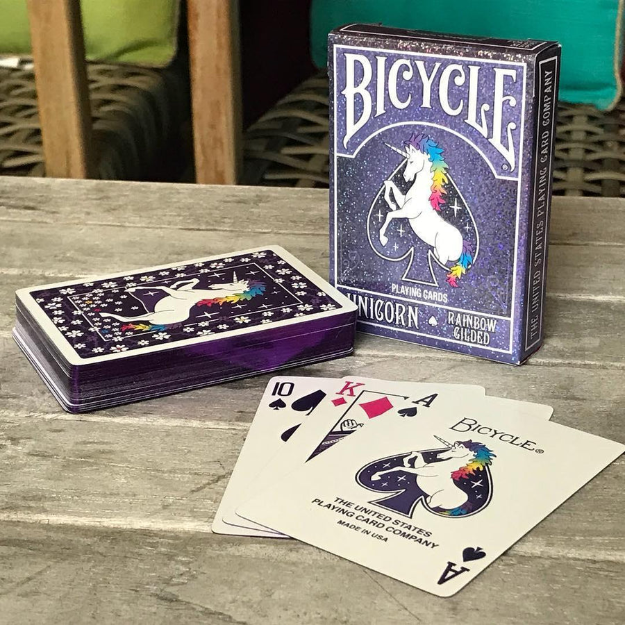 Gilded Bicycle Rainbow Unicorn Playing Cards – Rare Playing Cards