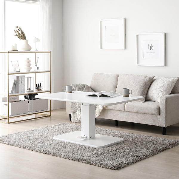 昇降式テーブル 『Lyfka リフカ』 無段階 高さ調整可能/使い勝手の良い