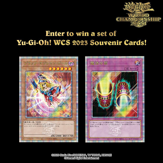 Yu-Gi-Oh! TCG WCS 2023 Souvenir Cards Sweepstakes Awards Dark
