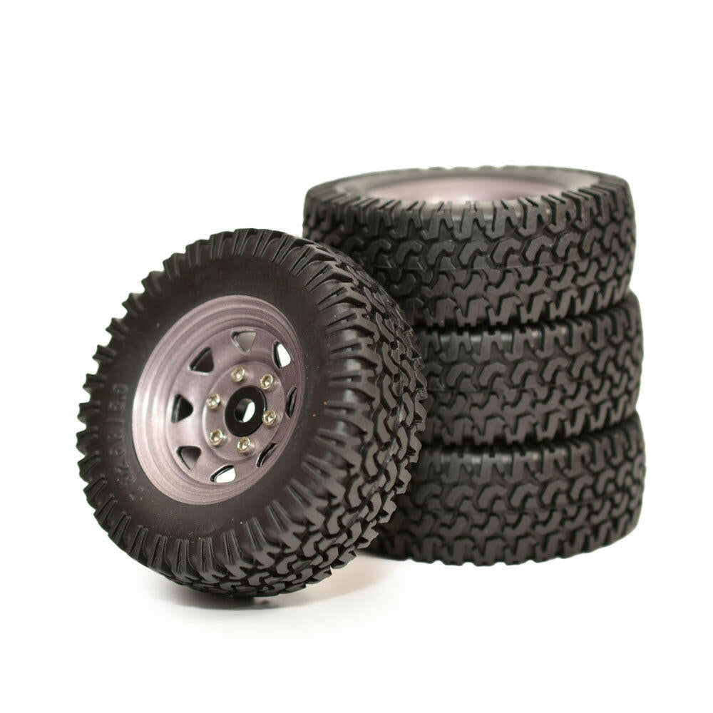 問屋ワールド】クローラーRC用1.55インチスチール製ビードロック