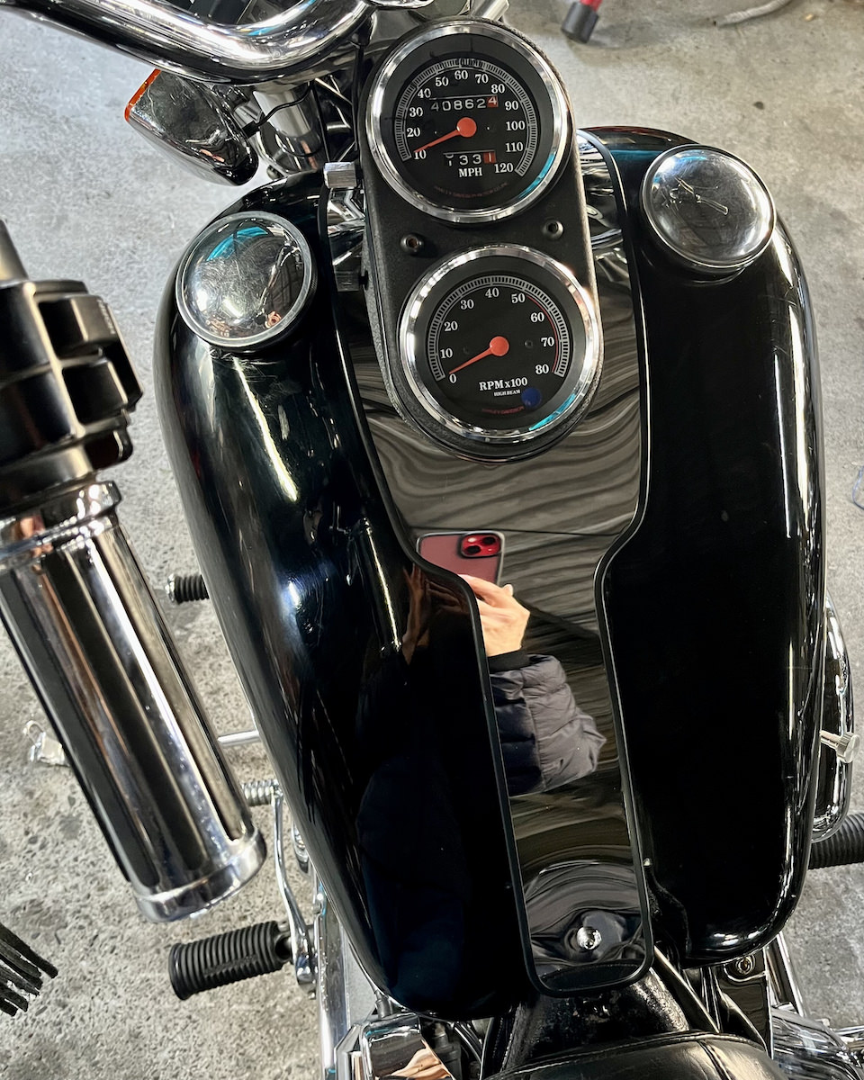初期エボ タンクパネル交換 | Rayの東京ハーレーライフ 初期エボFXEF