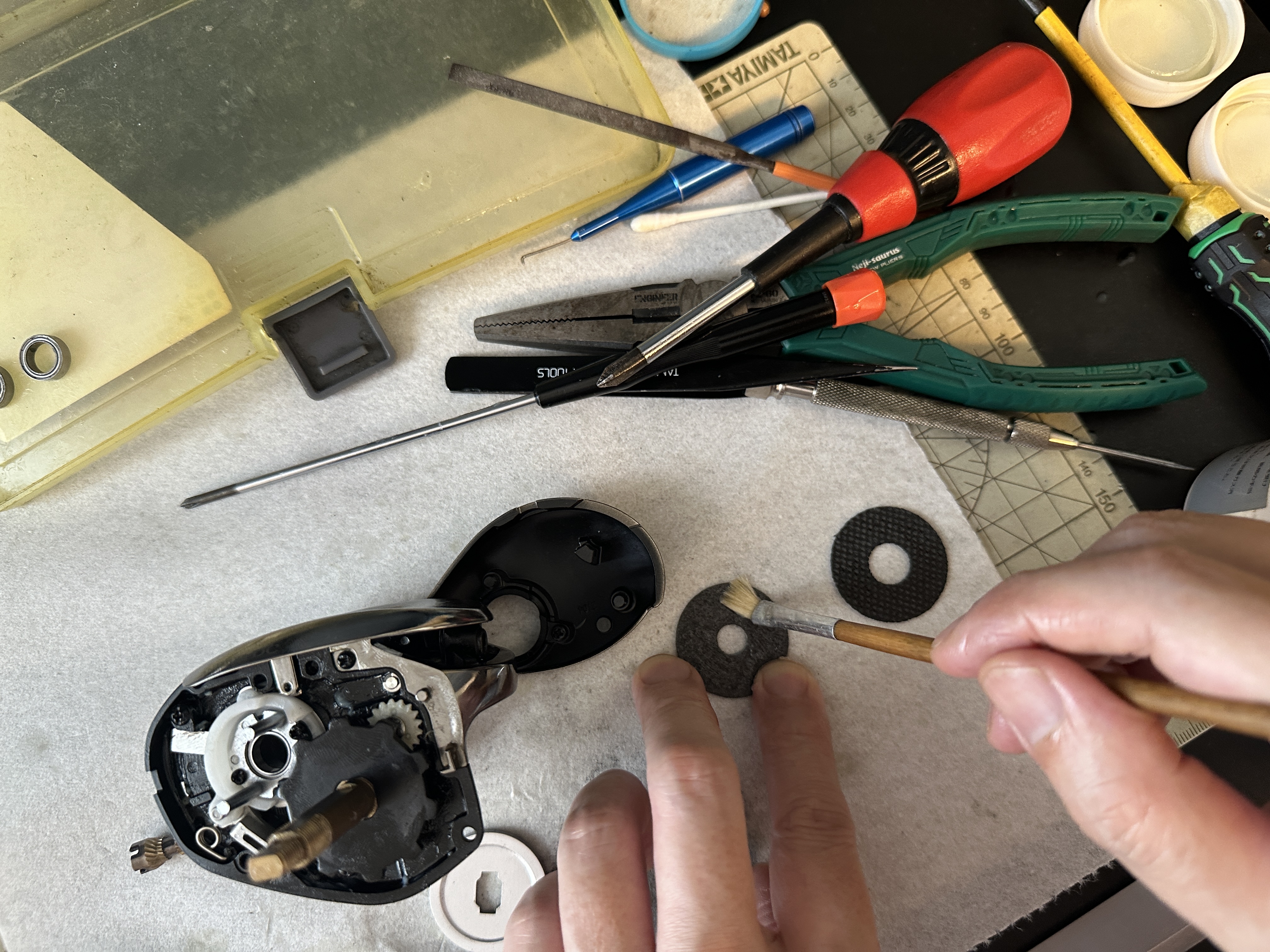 21アンタレスDC オーバーホール ＜ハンドルが固着、スプールが回転