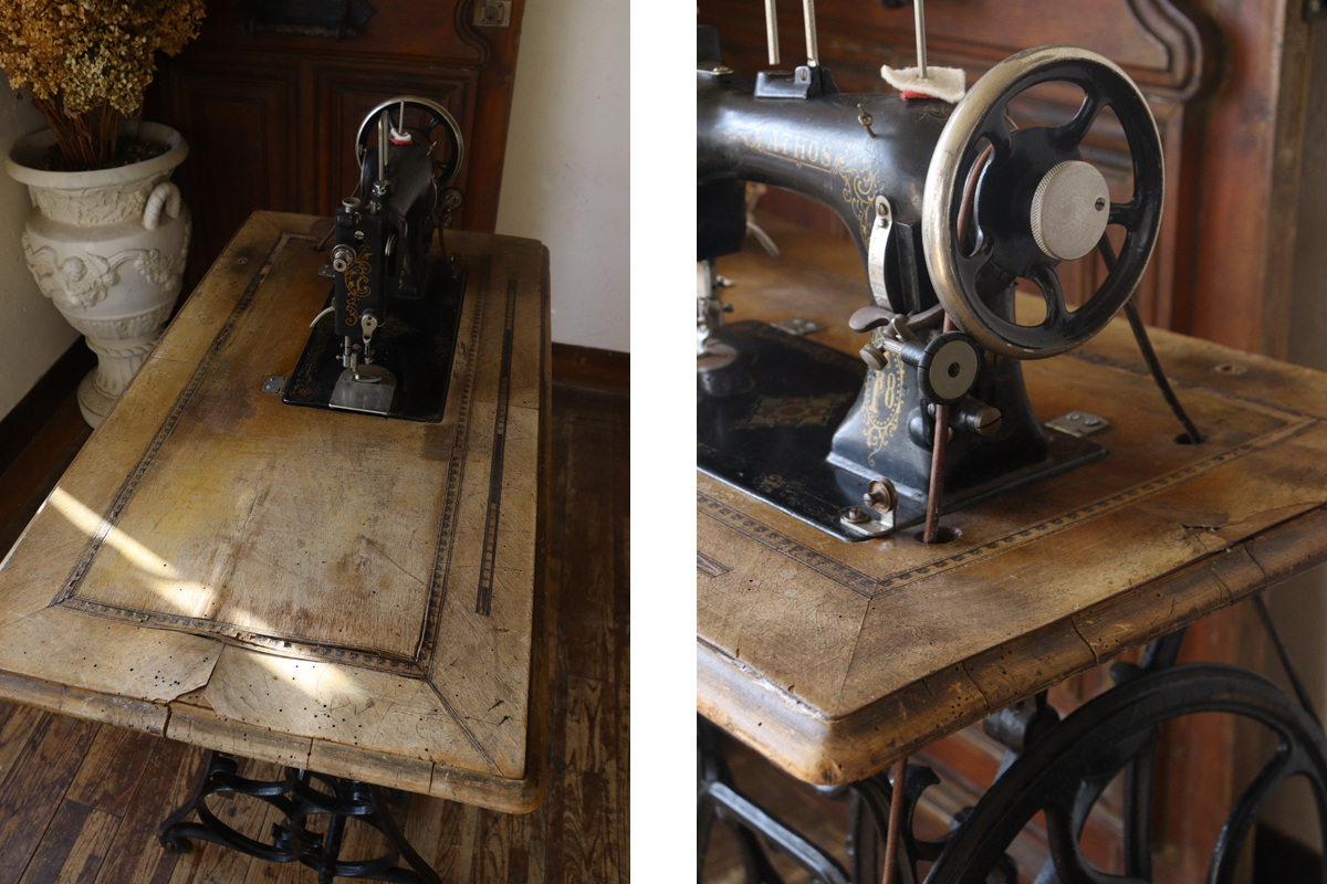 E205 フランスアンティーク 足踏みミシン