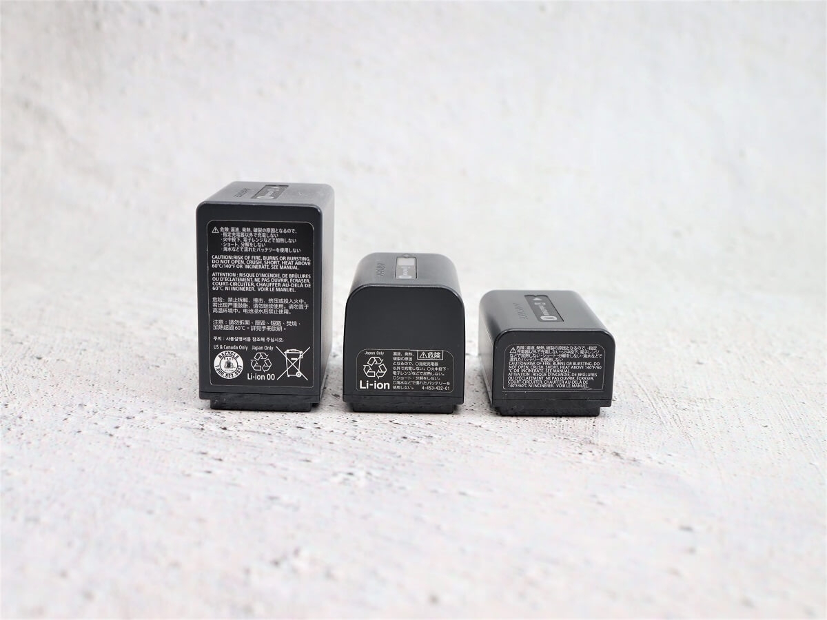 初心者必見】SONY ハンディービデオカメラのバッテリーの持ち時間を