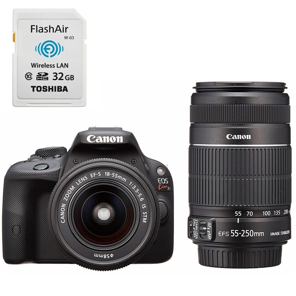 Canon（キヤノン）EOS Kiss X7 ダブルズームキット 一眼レフ 【Wi-Fi