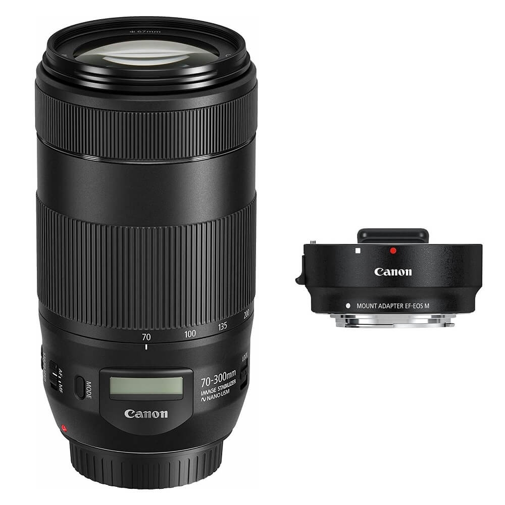 Canon（キヤノン）EF 70-300mm F4-5.6 IS II USM + EF-EOSM 望遠ズーム