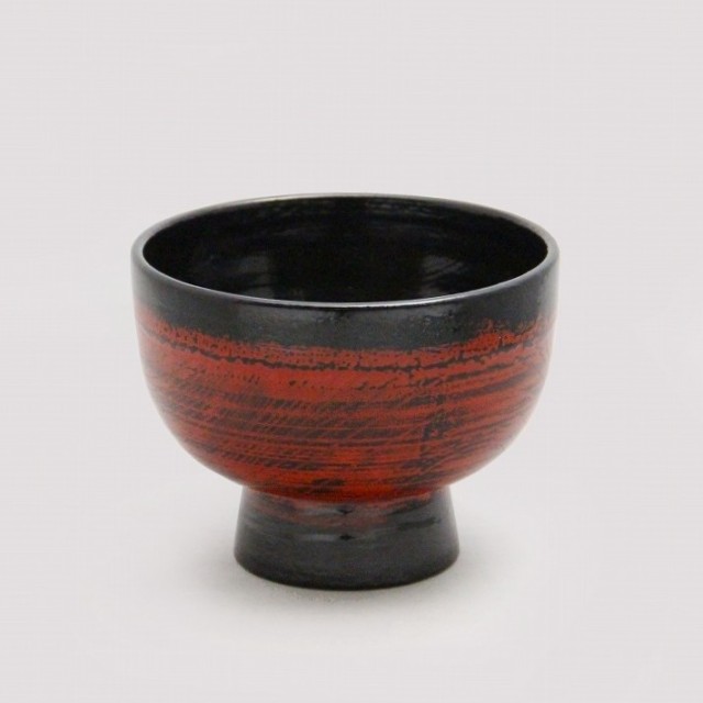 SOLD】角 偉三郎 「外根来塗合鹿椀」 | 京都祇園の古美術、古陶磁