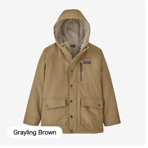 Patagonia Kid's Infurno Jacket – Grayling Brown | real surf shop