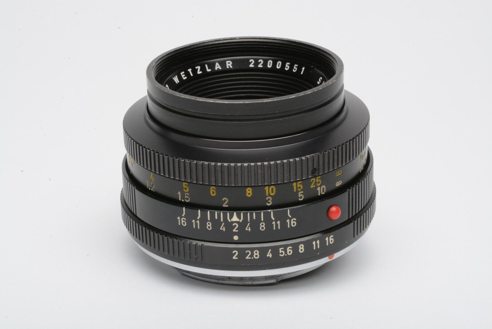 Leica Summicron-R 50mm F2 Lens, Hood, Very Clean And Sharp
