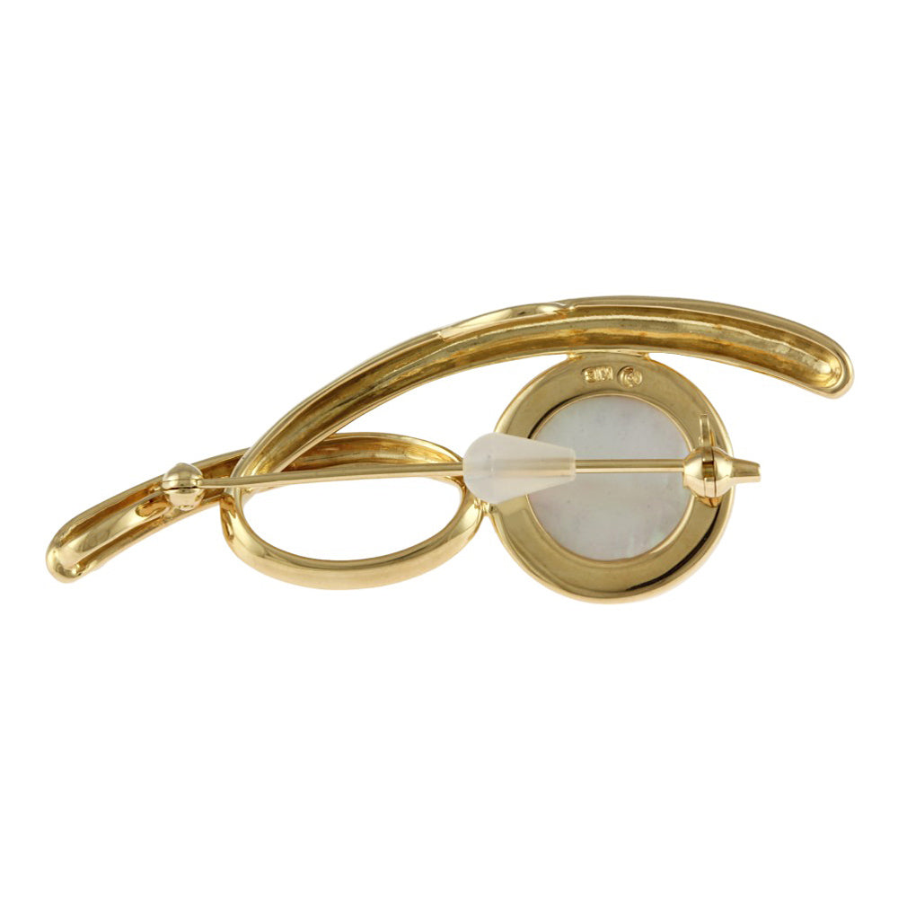 タサキ ブローチ タサキ 18金 レディース TASAKI 中古マベパール 2WAY