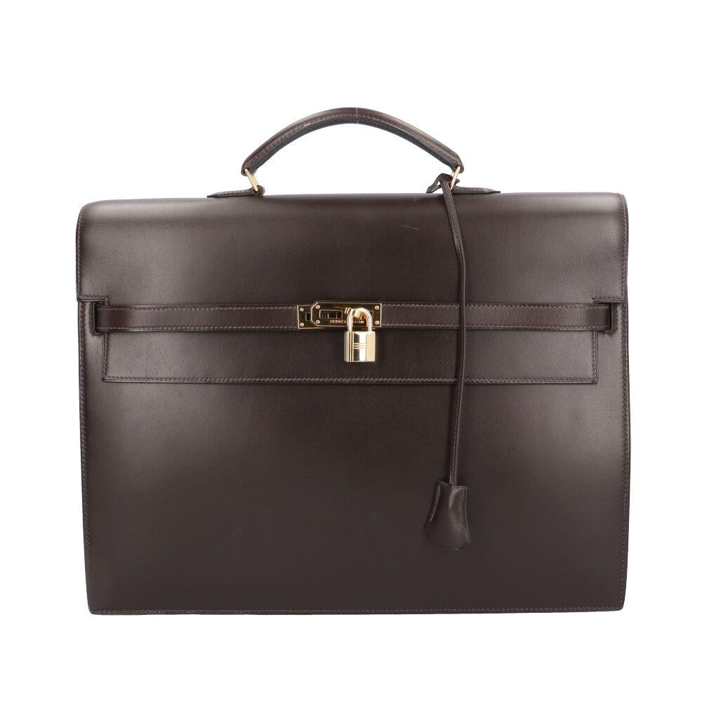 HERMES エルメス ケリーデペッシュ38 ビジネスバッグ ボックスカーフ