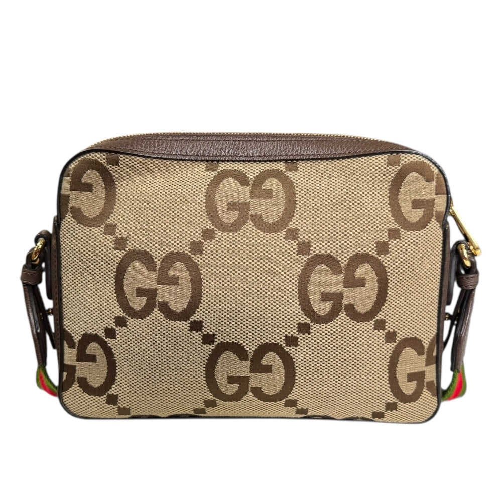 GUCCI グッチ ジャンボGG ショルダーバッグ レザー ベージュ