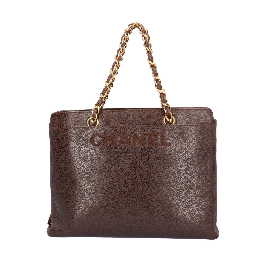 シャネル ロゴチェーントートバッグ トートバッグ シャネル キャビア