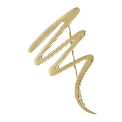 TIFFANY&Co. ティファニー スクリブル ブローチ 18金 K18イエロー