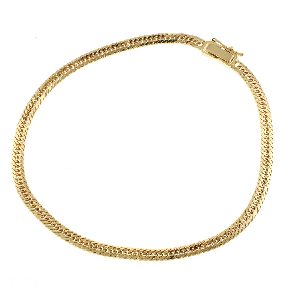 喜平 アンクレット 約10g 8面トリプル 8DCT 23cm 留め具 中折れ式 18金