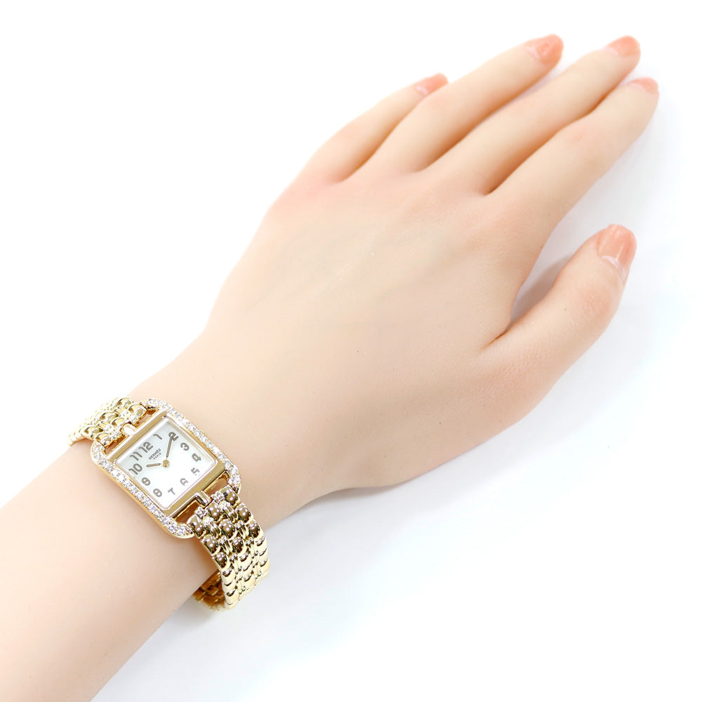 HERMES エルメス ケープコッド 腕時計 18金 K18イエローゴールド CC1