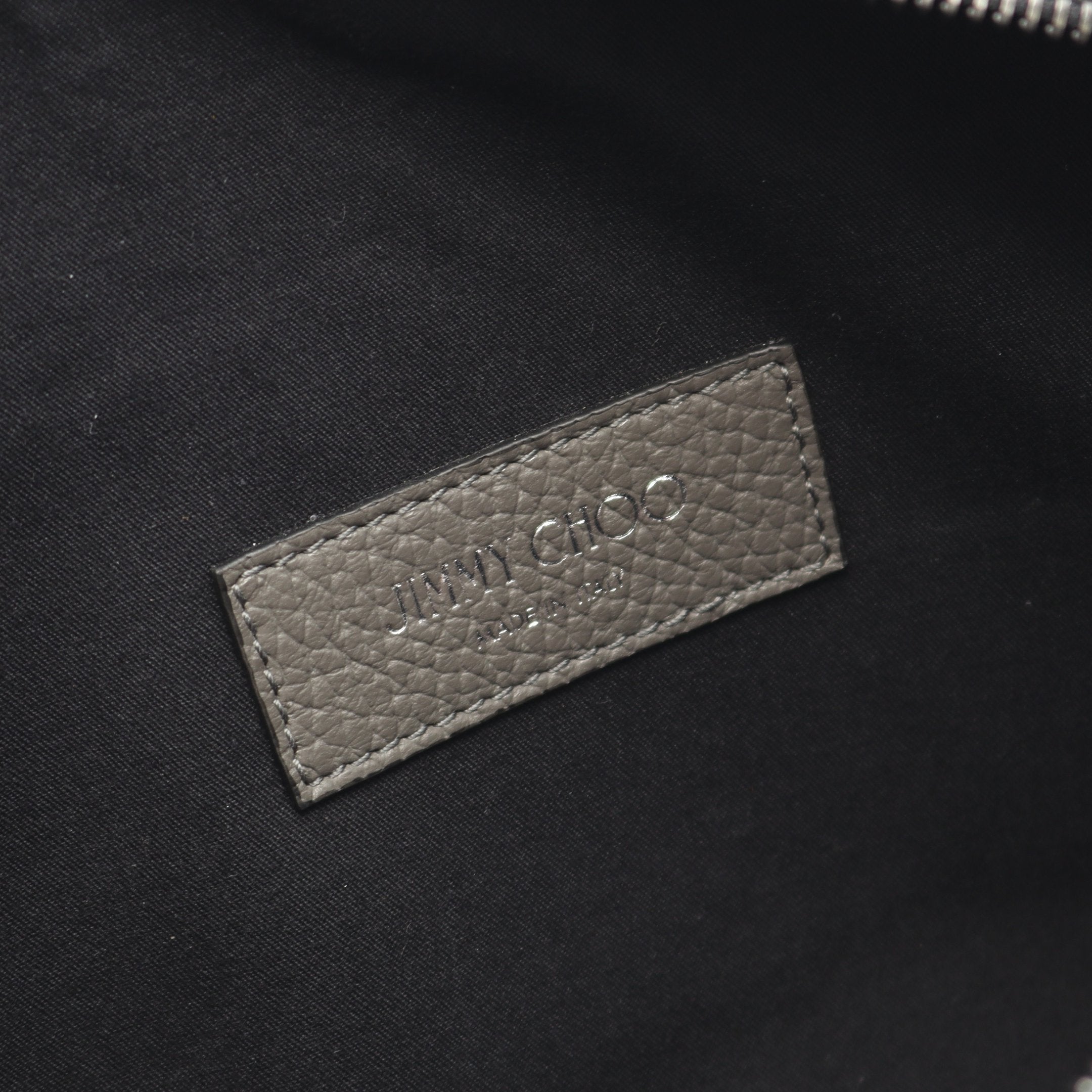 スターエンボス ボディバッグ ウエストバッグ レザー グレー ジミー