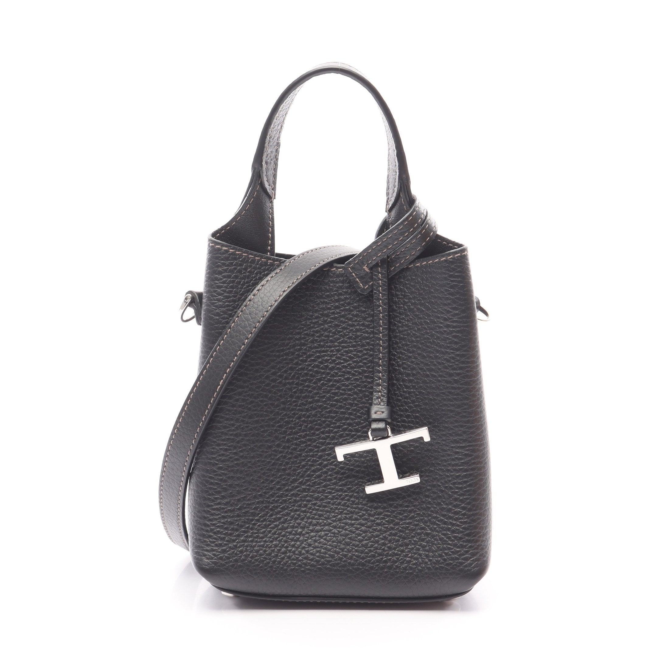 Tタイムレス マイクロ ハンドバッグ レザー ブラック 2WAY トッズ – RECLO