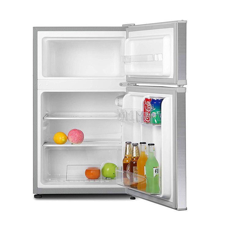 2ドア冷蔵庫 90L (冷凍室26L/冷蔵室64L) 冷凍 冷蔵 シルバー 省エネ