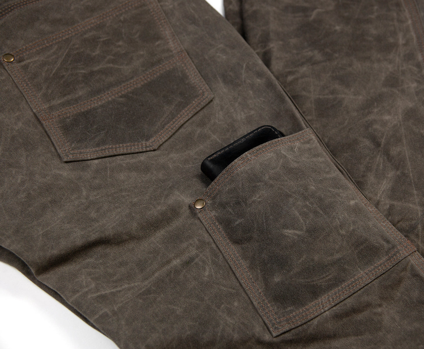 GN.05 Women's Waxed Canvas Fitted Work Pant - Havana - Red Clouds