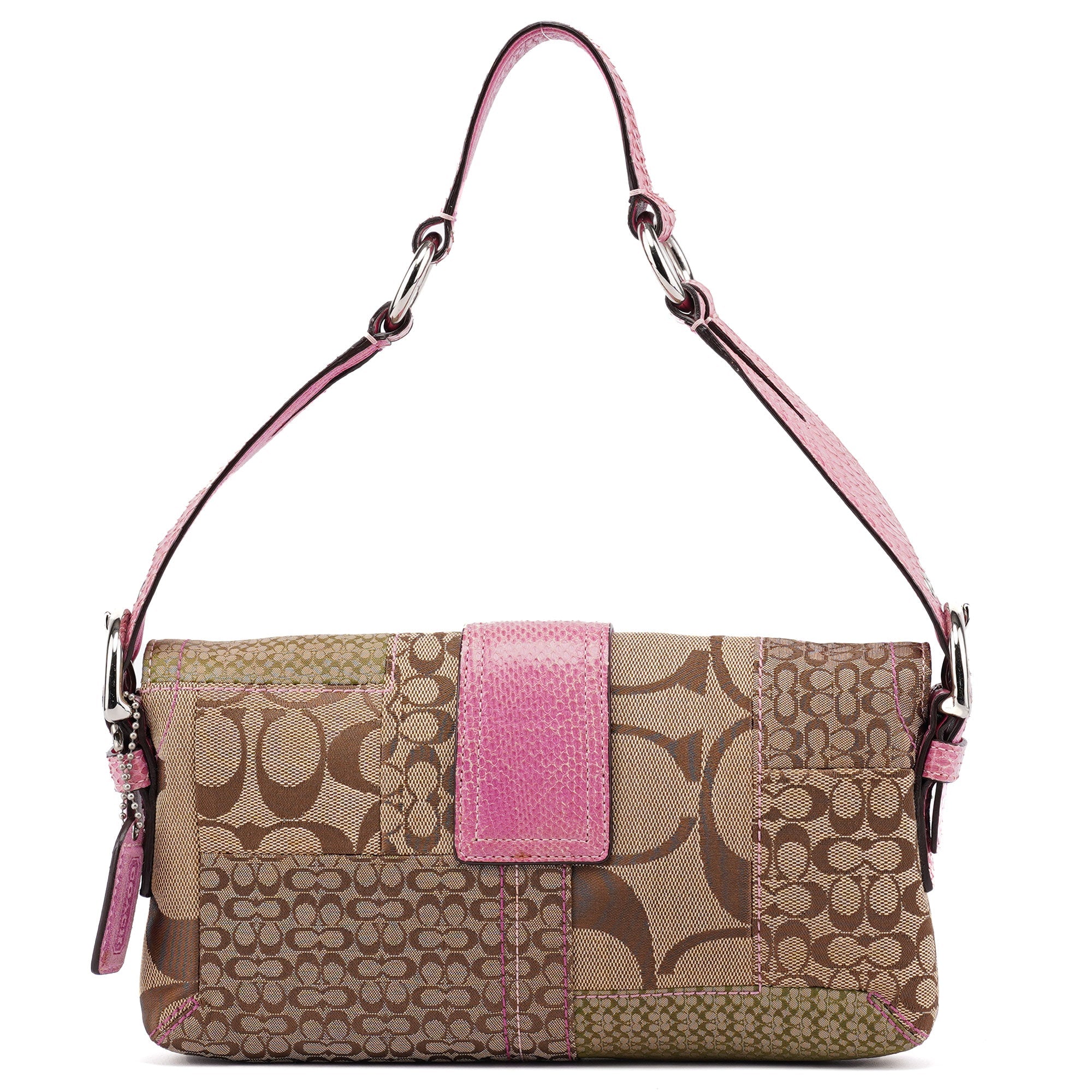 Coach 3689 Beige Pink Signature C Soho Shoulder Bag – Rediscover