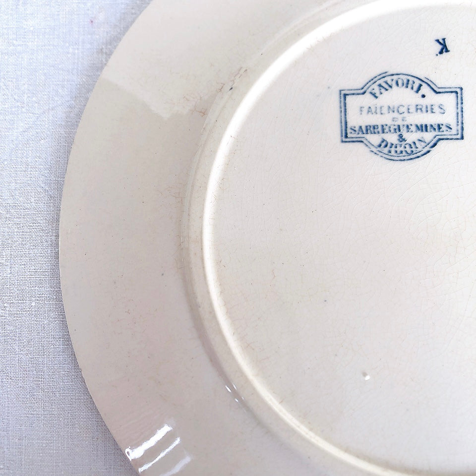 フランスアンティーク サルグミンヌ ファボリ『FAVORI』ブルー
