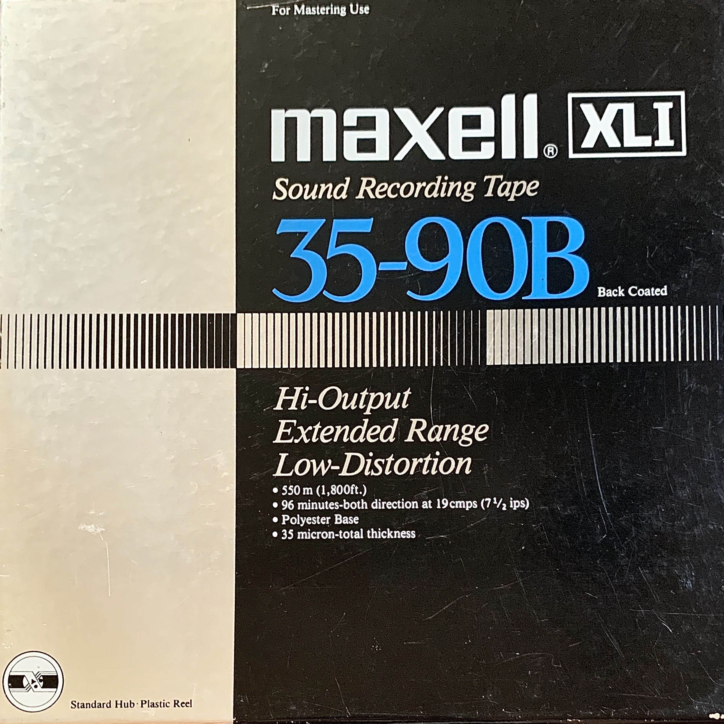 Maxell XL-1 Reel to Reel Recording Tape, LP, 7″ Reel, 1800 ft