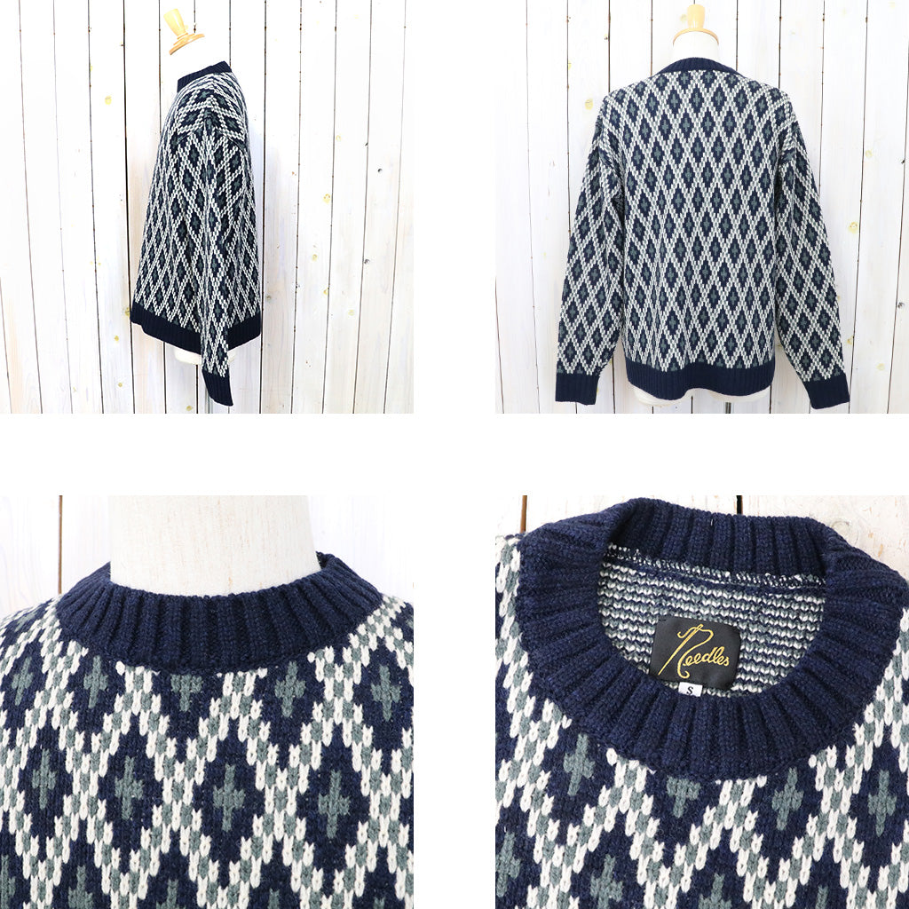 Needles『Crew Neck Sweater-Shetland』(Navy) – Reggieshop