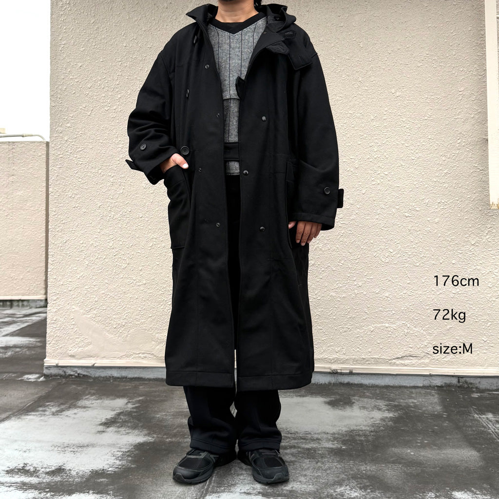 ENGINEERED GARMENTS : Duffle Coat-24oz Wool Melton (Black