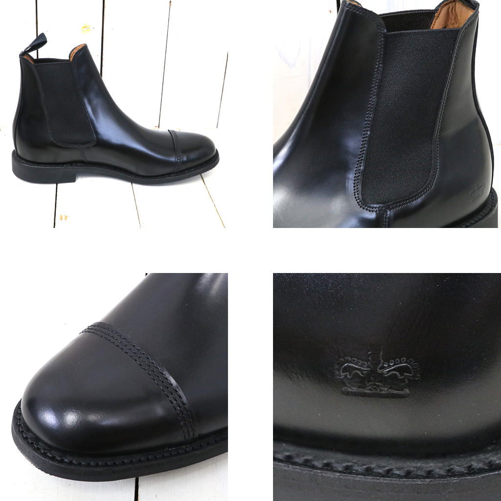 SANDERS『Military Cap Toe Chelsea』(Black) – Reggieshop