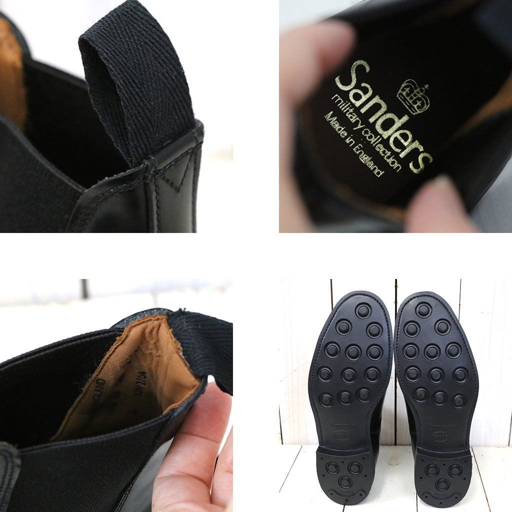 SANDERS『Military Cap Toe Chelsea』(Black) – Reggieshop