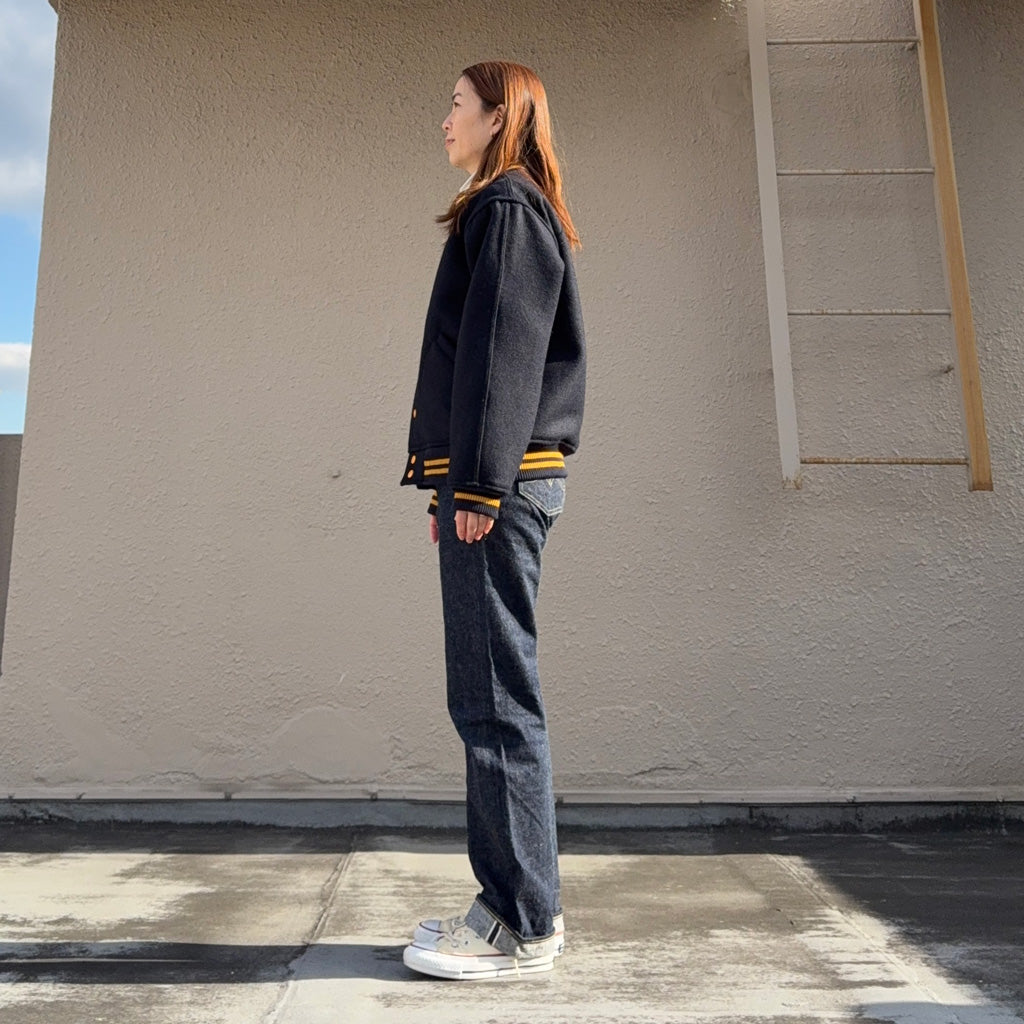WAREHOUSE : Lot 2240 1950'S NAVY VARSITY JACKET (無地) – Reggieshop
