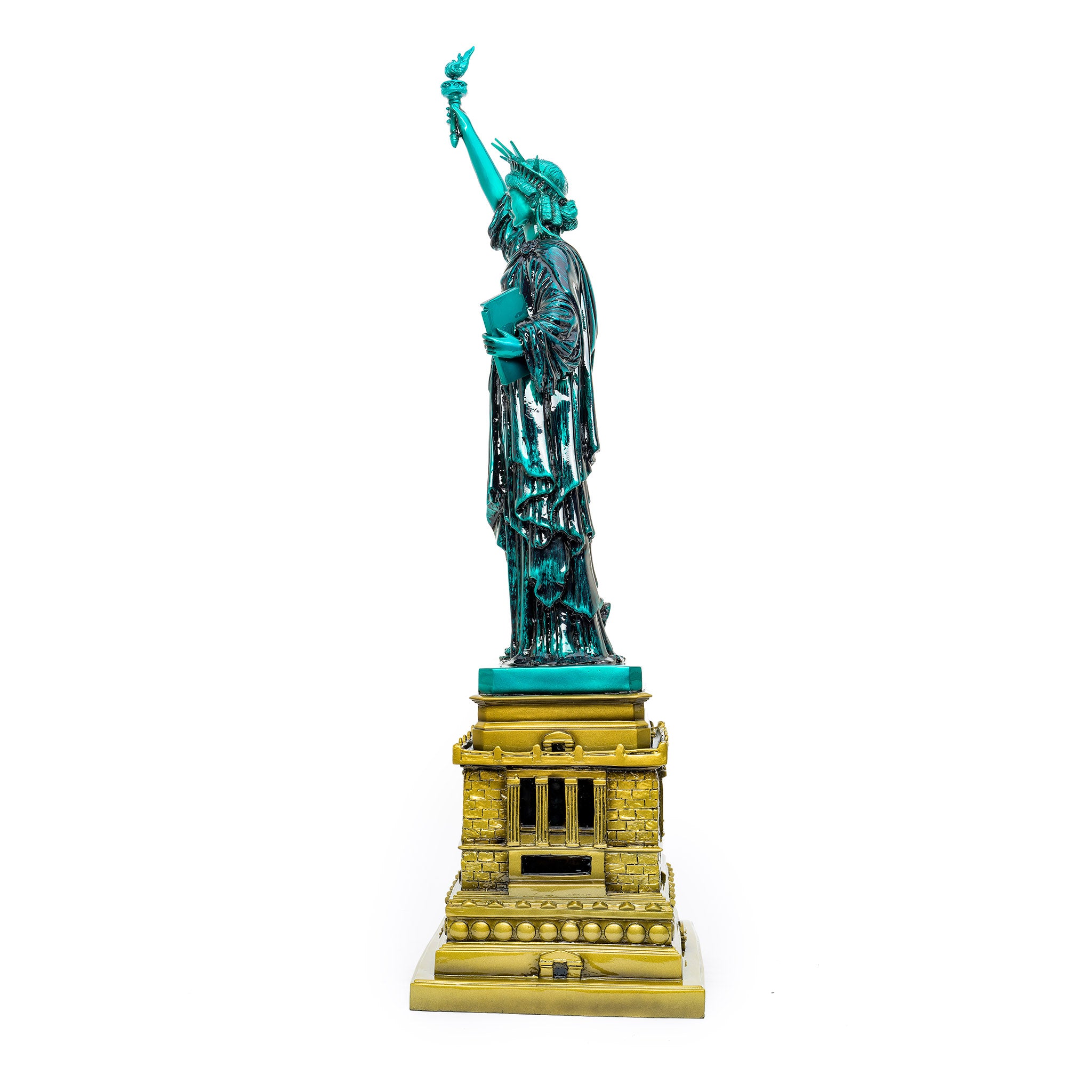 Lady Liberty Bronze Sculpture Luxury Paint