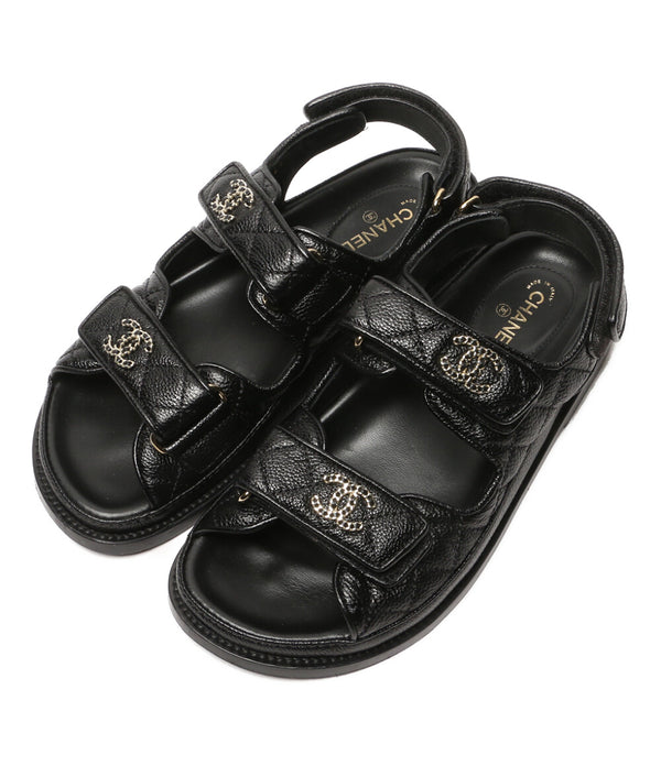 CHANEL フットベッドサンダル G35927 レディース SIZE 36 シャネル