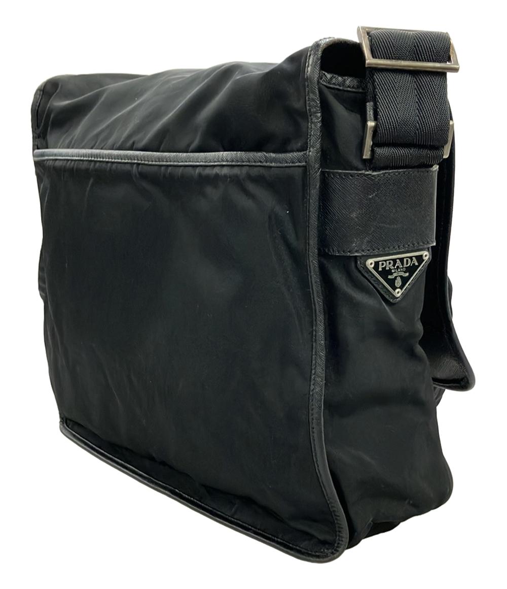 PRADA ショルダーバッグ 斜め掛け ナイロン レザー V158X メンズ