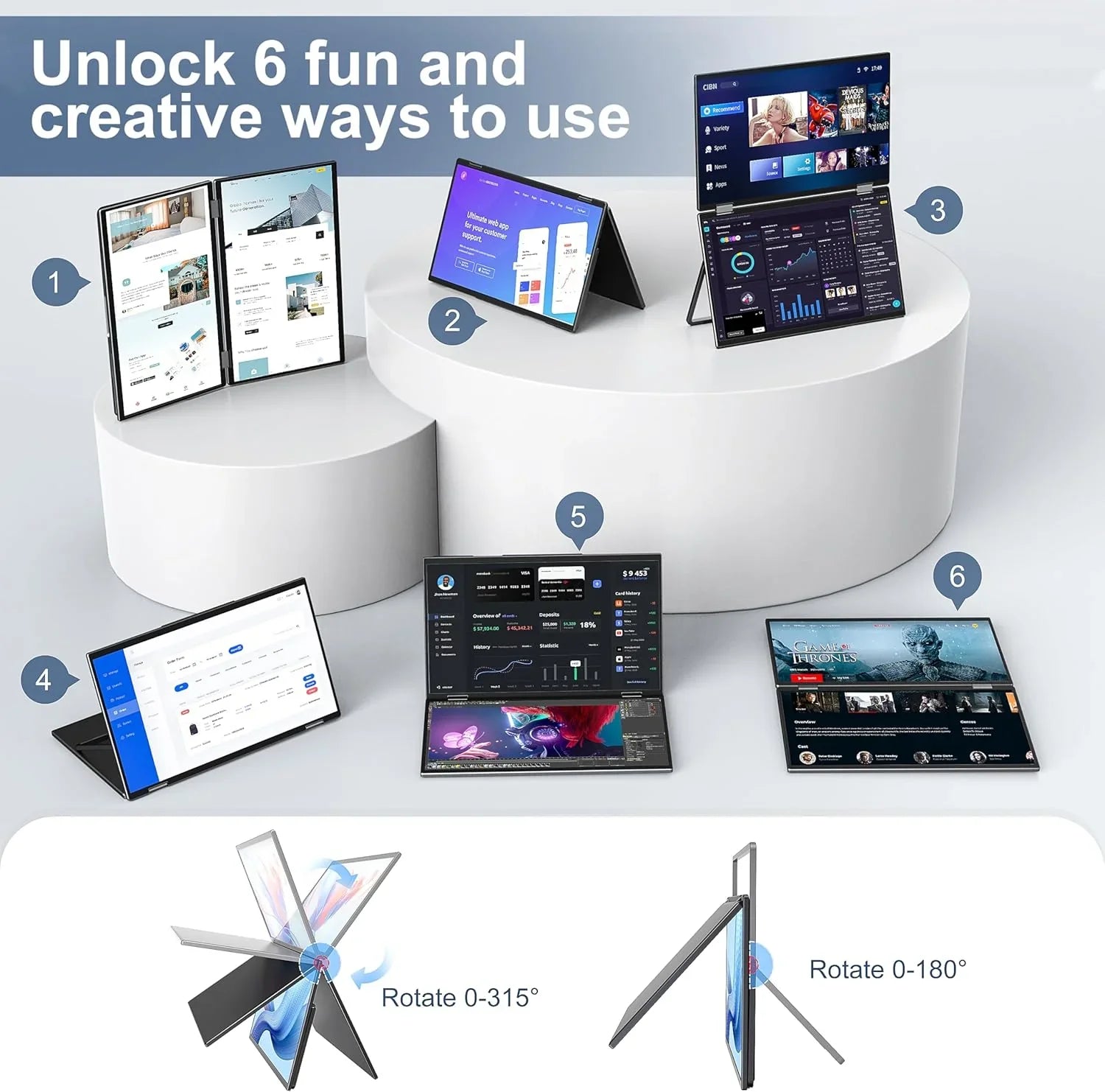 InnoView Foldable 15.6