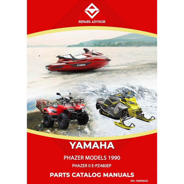 Yamaha PHAZER II E-PZ480EP Snowmobile 1990 Parts Catalog Manual