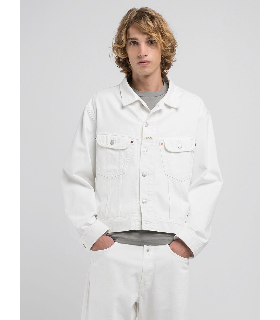 9Z1 ECO PLUS ホワイトデニムジャケット（セットアップモデル